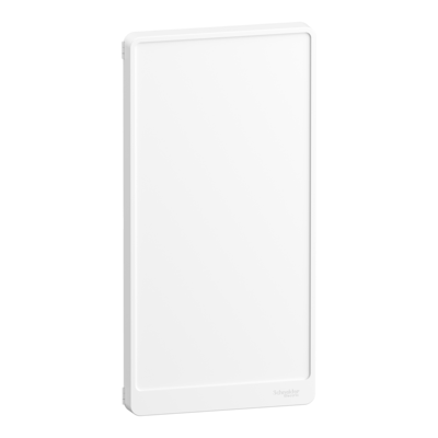 Resi9 - porte opaque - blanc RAL 9003 - 3 rang�es de 26 pas de 9 mm - L 247.5 - H 495.5 - P 27mm - Tenue au feu : 750�C