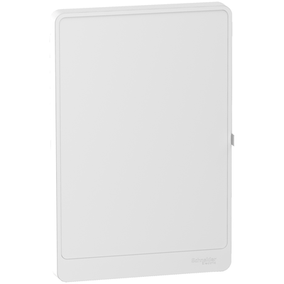 Resi9 - porte opaque - blanc RAL 9003 - 4 rang�es de 26 pas de 9 mm - L 247.5 - H 620.5 - P 27mm - Tenue au feu : 750�C