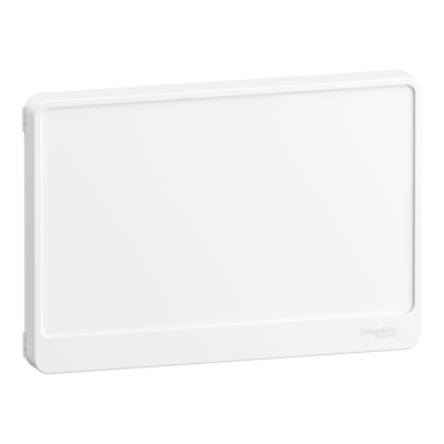 Resi9 - porte opaque - blanc RAL 9003 - 1 rang�e - de 36 pas de 9 mm - L 352.5 - H 245.5 - P 27mm - Tenue au feu : 750�C