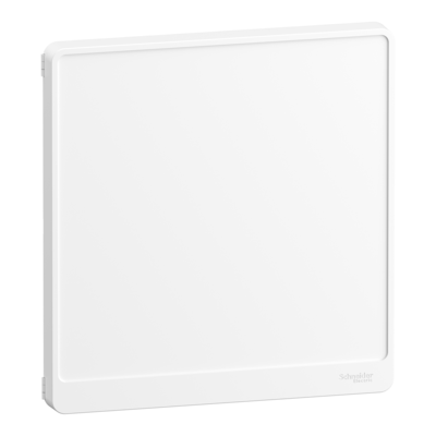Resi9 - porte opaque - blanc RAL 9003 - 2 rang�es - de 36 pas de 9 mm - L 352.5 - H 370.5 - P 27mm - Tenue au feu : 750�C
