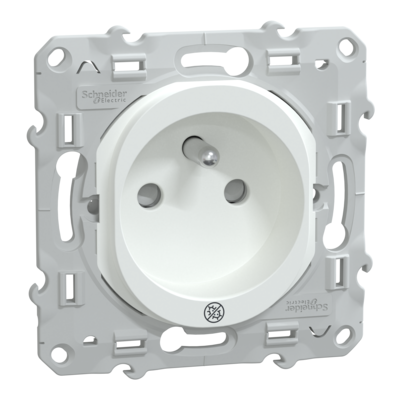 Ovalis - prise de courant � puits 2P+T