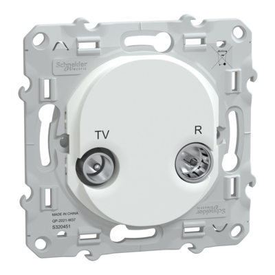 Ovalis - prise TV-R - Blanc