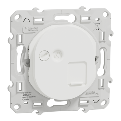 Ovalis - prise RJ45 cat.6a STP - grade 3 (multim�dia +) - Blanc