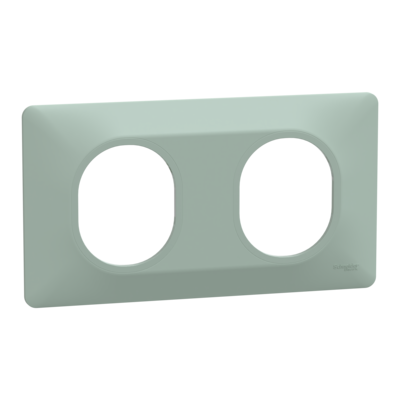 Ovalis - Plaque de finition - 2 postes