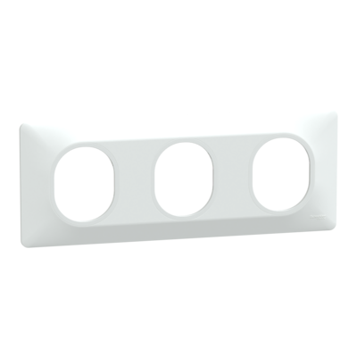 Ovalis - Plaque de finition - 3 postes