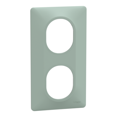 Ovalis - Plaque de finition - 2 postes