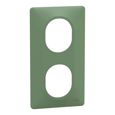 Ovalis - Plaque de finition - 2 postes