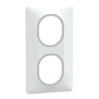 Ovalis - Plaque de finition - 2 postes