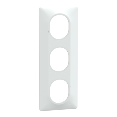 Ovalis - Plaque de finition - 3 postes
