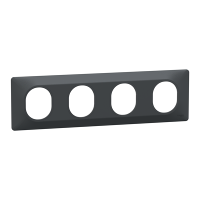 Ovalis - Plaque de finition - 4 postes