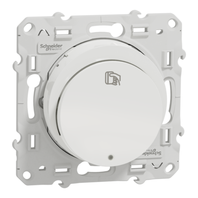 Odace - interrupteur � carte - Blanc - 10A - LED localisation - fixation par vis