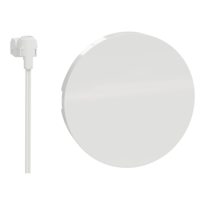 Odace, enjoliveur Blanc, livr� avec 1 LED bleu 0,15 mA connexion par c�ble