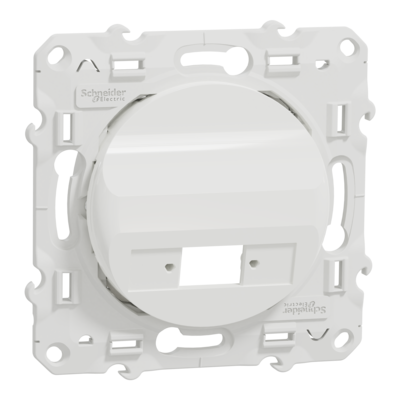 Odace Blanc, prise optique 1 sortie, � compl�ter avec une travers�e VDIB6072001