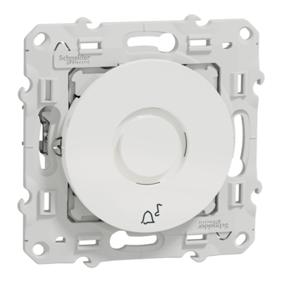 Odace, sonnette �lectronique Blanc, 5 tonalit�s, 230 V, � vis