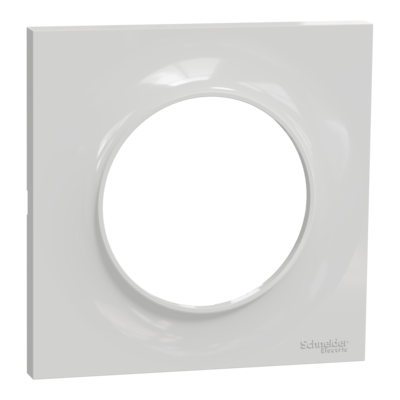 Odace - Styl - plaque - gris (Pantone 3C) - 1 poste - qt� 10 - Vente par quantit� indivisible de 1 - H 85mm - L 85mm - P 10mm - IK04 - IP21 D - sans halog�ne