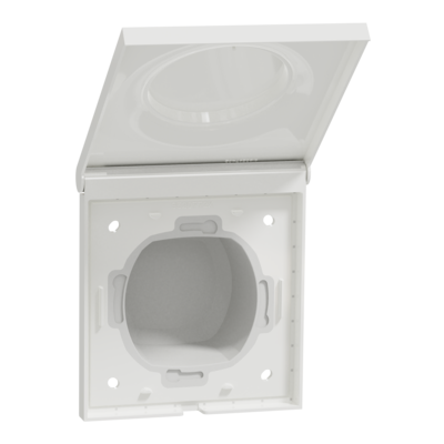 Odace - Styl - plaque - blanc (RAL 9003) - 1 poste - lot de 5 - Vente par quantit� indivisible de 1 - H 102mm - L 91.4 - P 50.3 - IK04 - IP44 - sans halog�ne