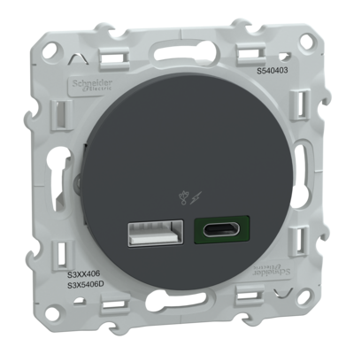 Odace - chargeur USB type A 7,5W + C