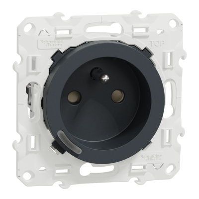 Wiser Odace - Prise 2P+T connect�e -