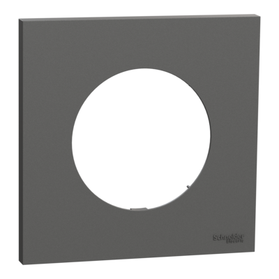 Odace plaque 1 poste gris basalte