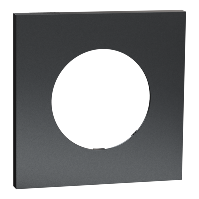 Odace M. plaque 1 poste perle noire