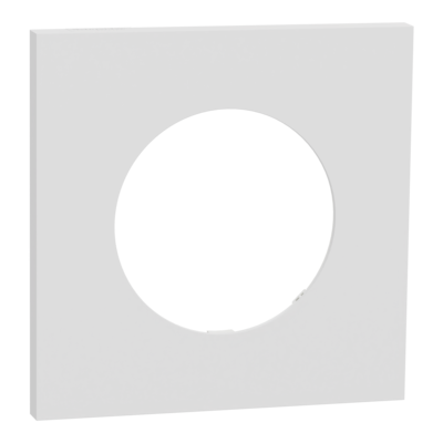 Odace M. plaque 1 poste c�ramique blanc