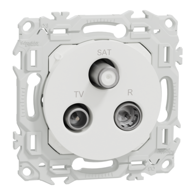 Odace prise TV/FM/SAT blanc