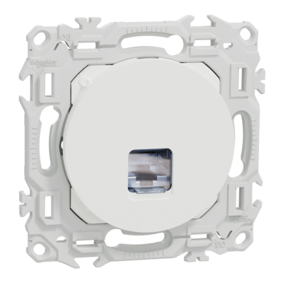 Odace prise RJ45 cat.6a STP blanc