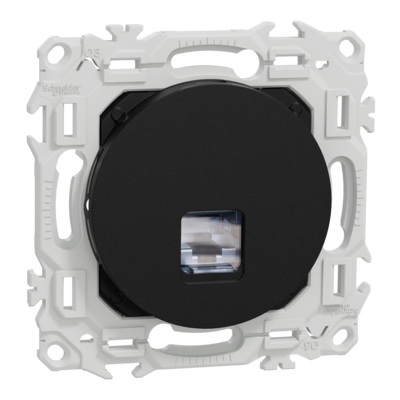Odace prise RJ45 cat.6a STP noir