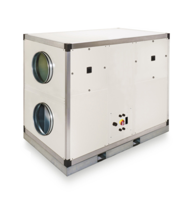 Centrale double-flux Tr�s Haut Rendement 93%, vert gauche 2100 m3/h mono Ecowatt