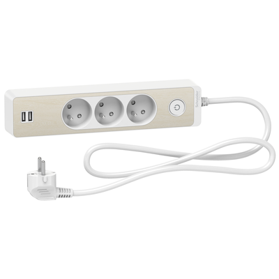 Odace - Rallonge multiprises 3 prises