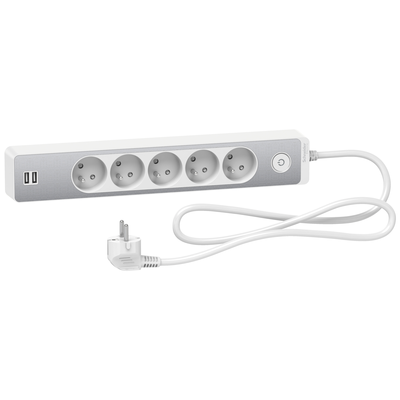 Odace - Rallonge multiprises 5 prises