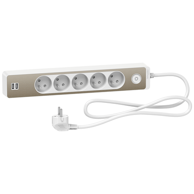 Odace - Rallonge multiprises 5 prises