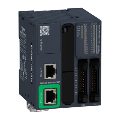 Modicon M221 Book, contr�leur 32E/S PNP, port Ethernet+s�rie, 24VCC, HE 10