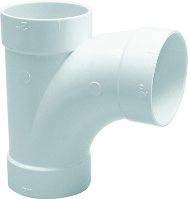 T oblique 90 3 diamtres femelles 51 mm pour rseau d'aspiration centralise