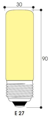 Inc - tube 28x80 230v 40w e27