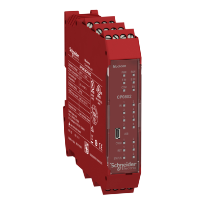 Preventa XPSMCM - contr�leur 8 entr�es 2 sorties - connecteur � vis