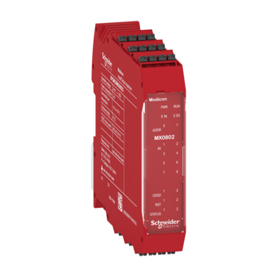 Preventa XPSMCM - module d'extension 8 entr�es 2 sorties connecteur � ressort