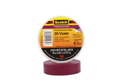 3M Scotch 35 Ruban isolant �lectrique hautes performances 20m x 19mm Violet
