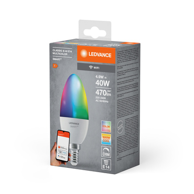 LEDVANCE Smart+ WF B40 E14 RGBW 470lm