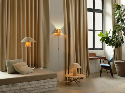 LDV lum � poser BAMBOO Paper Hut � culot E27 marron - lampe non incluse LEDVANCE