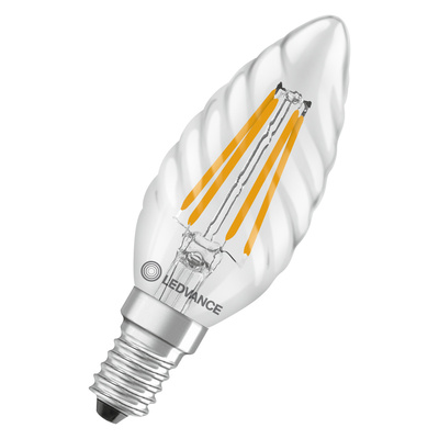 LEDV LED CLASSIC BW P 3.4W 827 FIL E14 - 470 lm - 2700 K - IRC80