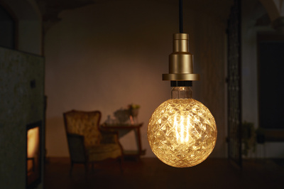 LED CLASSIC OSRAM 1906 PINECONE40 FIL GOLD E27 4W 470lm 2400K