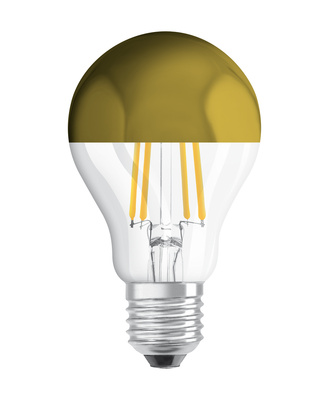 LED CLASSIC OSRAM Star CLA50 Miroir dor� E27 7W 827 650lm