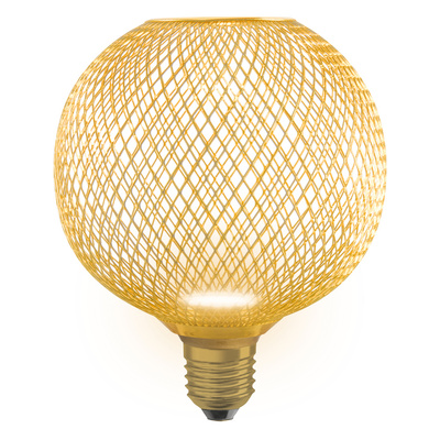 LED OSRAM 1906 Cage Dor�e Globe 125 + LED Plate  3,5W 300lm 827 100� E27