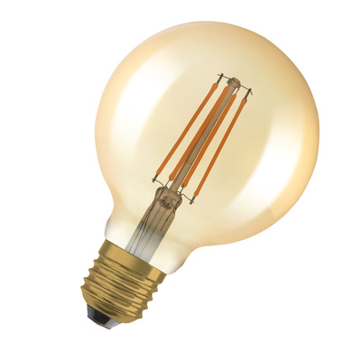 LED CLASSIC OSRAM 1906 DIM CLG60 D95 Verre Dor� Filament E27 6,5W824 725lm 2400K