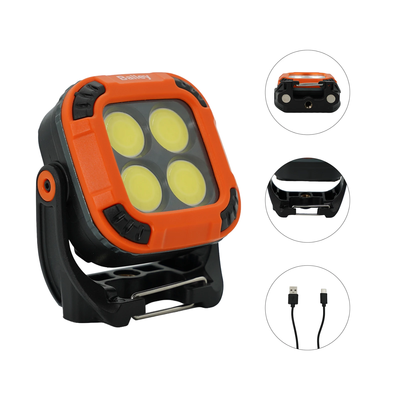 Robust Mini Projecteur LED 10W 6500K 750lm IP54 5V rechargeable