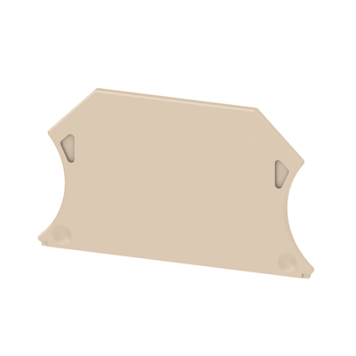 Plaque d'extr�mit� pour 2,5-10 mm�, Couleur: beige