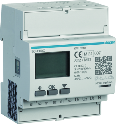 Compteur d'�nergie triphas� indirect 5A MOBDUS RS485 MID