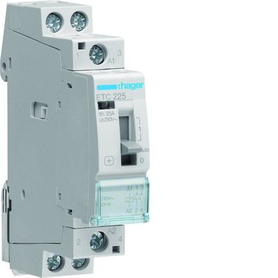Contacteur Jour-Nuit 25A, 2F, 230V 1 module