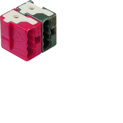 Bornes de connexion pour bus KNX, rouge/noir